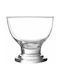 Homestyle Ice Cream Serving Bowl Round Glass Transparent 3 Pieces