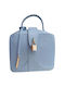 Damen Flap-Tasche Hellblau