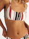 Top Bikini cu Burete Alb