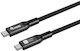 Equip USB 4 Video Cable USB-C male - USB-C 240W PD Μαύρο 2m 128442