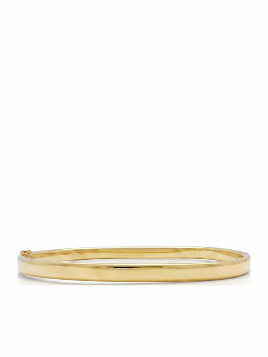 Kiriakos Gofas Women's Silver Gold Plated Handcuff Bracelet 6cm