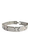 Kalliopi Silver Men's Steel Bracelet 21cm