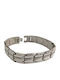 Kalliopi Silver Ανδρικό Βραχιόλι από Ατσάλι 21cm