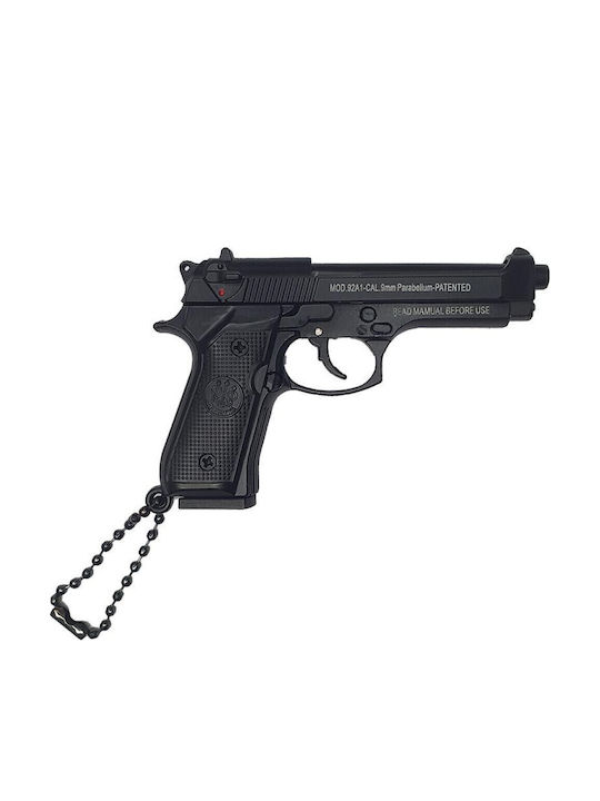 Beretta M92 A1 Черен Пълен Металик Ключодържател Черен