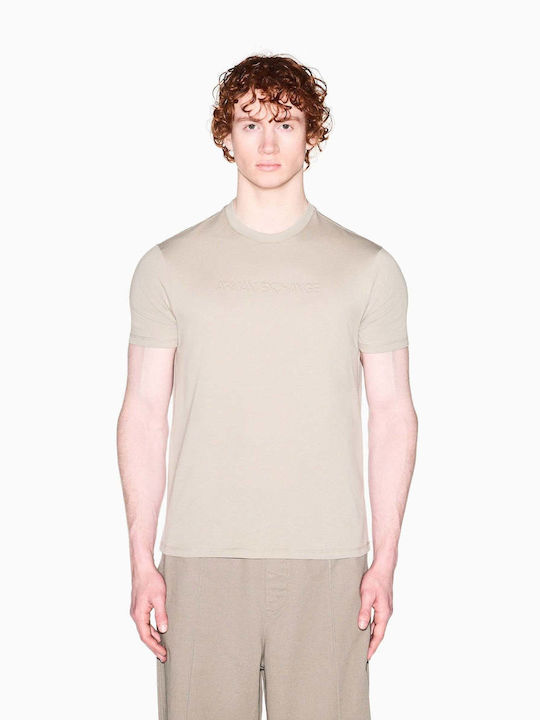 Armani Exchange Мъжка Бежова Тениска