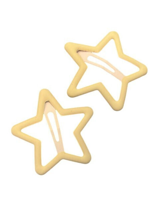 Set Kids Hair Clips with Bobby Pin in Beige Colour 2 Pieces