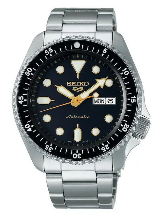 Seiko Ανδρικό Ρολόι Μπαταρίας με Ασημί Μεταλλικό Μπρασελέ