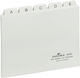 Durable Divider for Phone Book with Latin Alphabet White 10.5x14.8cm