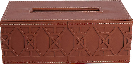 Espiel Θήκη για Χαρτομάντηλα Καφέ 24x13x8.5cm FER106