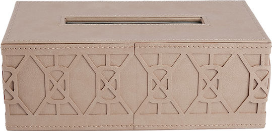 Espiel Θήκη για Χαρτομάντηλα Μπεζ 24x13x8.5cm FER206