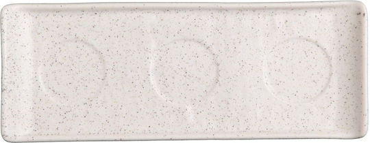 Prestige Servierplatte Rechteckig aus Porzellan Weiße 26x10cm