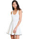 Summer Mini Athletic Sleeveless Off-White Dress