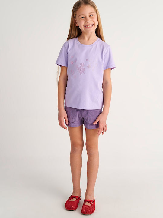 Kinder Shorts & Bermudas Stoff Lila