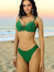 Set Bikini Push Up Brazil Verde Smarald