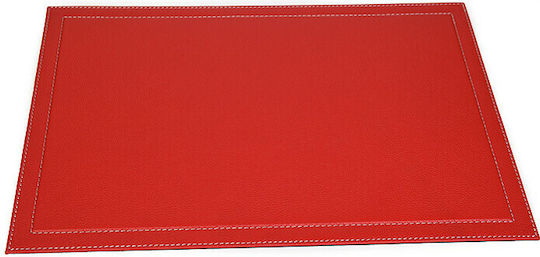Bagcity Desk Pad Leather 50x39 Double Stitched Red