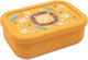 Sassi Junior Lion Παιδικό Σετ Φαγητού από Σιλικόνη 0.65lt Κίτρινο