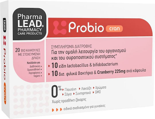 Pharmalead Probio Cran Supliment cu Probiotice 20 Capsule