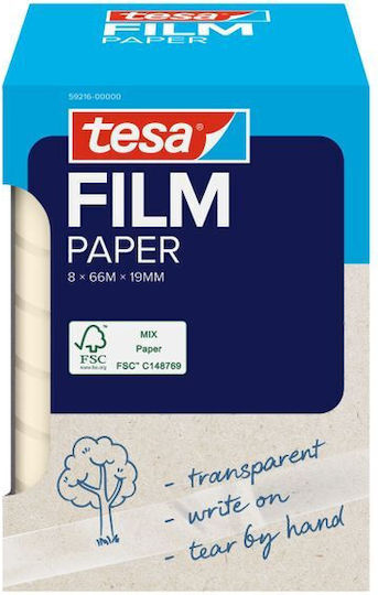 Tesafilm Paper 8x 66m X 19mm Transparent Writing Set 8 Pieces