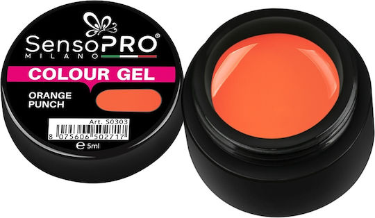 Colored Uv Gel Orange Punch 5ml Sensopro Milano