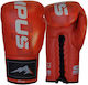 Olympus Sport Leather Boxing Gloves for Competition Red