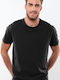 Cotton Point Ανδρικό Διαφημιστικό T-shirt Κοντομάνικο Μαύρο