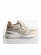 Women's Flatforms Beige Sneakers