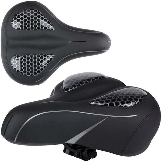 Dunlop Fahrradsattel Schwarz mit Gel 210 x 270 mm