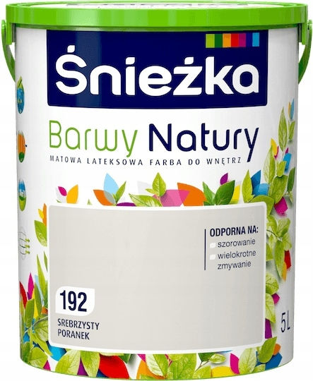 Śnieżka Barwy Natury Latex Interior Paint Silver Morning 5l