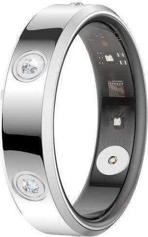 HR01 Intelligenter Ring 20mm mit Herzfrequenzsensor Silber