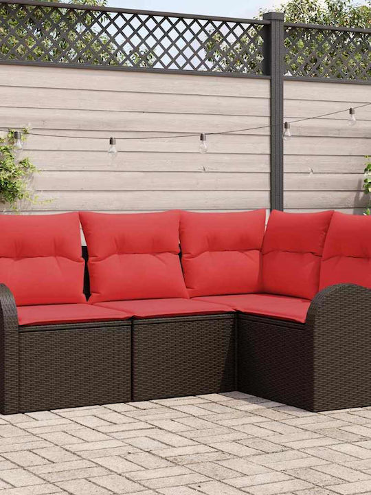 Outdoor Corner Rattan Sofa With Cushions