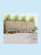 Wooden Outdoor Corner Sofa With Cushions 406x247.5x73cm