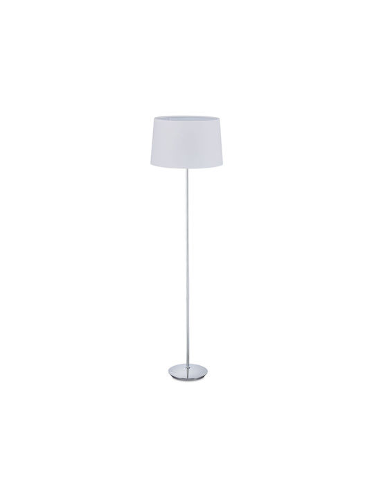 Relaxdays Floor Lamp H148.5xL40cm with Socket for E27 Bulb White