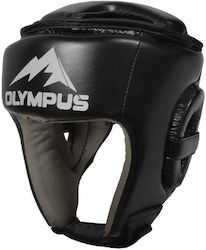 Olympus Sport Cască Box Adulți Față Deschisă din Piele Sintetică Neagră