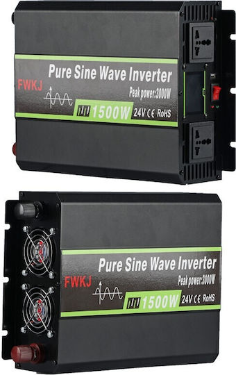 Pure Sine Wave Inverter Power 1500W with Input Voltage 12V Single Phase GD-1500W-1