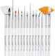 Sensopro Milano Manicure Brush Set 15 Pastel White
