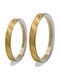 Savvas Design Set Inele De Nuntă Bicolore 14K