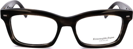 Man Eyeglasses Ermenegildo Zegna Zc5006-20 Lens Bridge Temple 53 18 145 Mm