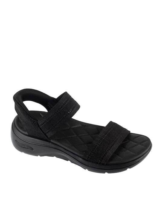 Go Walk Arch Fit 2.0 Γυναικεία Σανδάλια Μαύρα