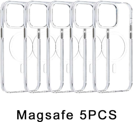 Калъф Силикон Mobicase iPhone 16 Plus Прозрачен Magline 5 Броя