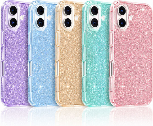 5 Бр Комплект Калъф Glitter 3в1 iPhone 7 Plus 8 Plus