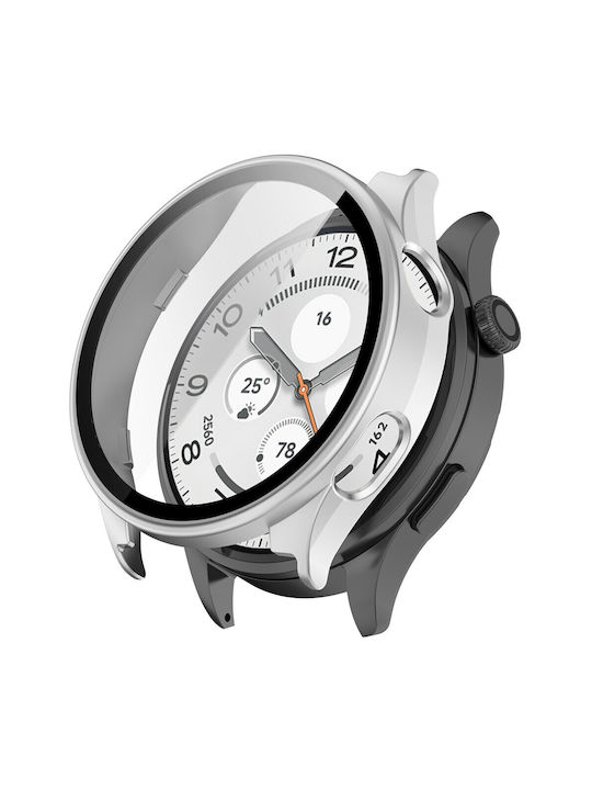 Πλαστική Θήκη με Τζαμάκι σε Ασημί χρώμα για Xiaomi Watch 5