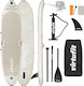 Virtufit Aufblasbare SUP Board mit Länge 3,35m Beige