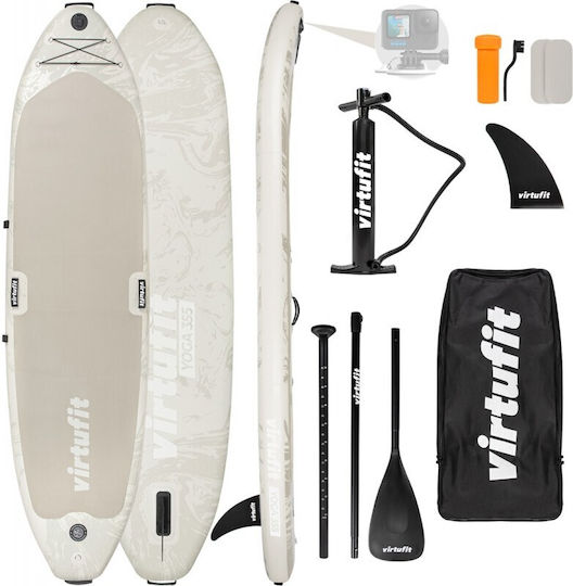 Virtufit Aufblasbare SUP Board mit Länge 3,35m Beige