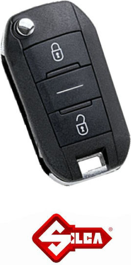 Silca Psa Citroen-peugeot Дистанционно Сгъваемо 2 Бутона Id46 433mhz Hu83 1656-e