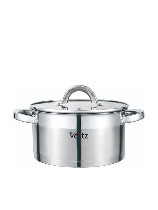 Voltz Deep Stainless Steel Pot 3.6lt 20cm