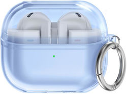 TPU Earbuds Case Shock Resistant Samsung Galaxy Buds 3/3 Pro Ahastyle WG162 Transparent Blue TPU Earbuds Case Shock Resistant Samsung Galaxy Buds 3/3 Pro Ahastyle WG162 Transparent Blue