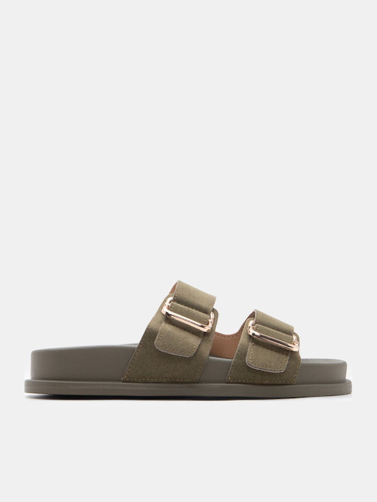 Luigi Women's Flatform Sandals Khaki
