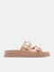 Flache Sandalen Für Damen Flatforms Beiges