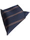 Men's Pocket Handkerchief Brown Navy
