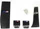 Car Pedal Set Non Slip Universal from Rubber Black 3 Pieces